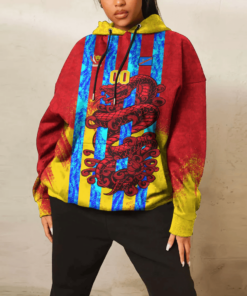 African Hoodie - (Custom) Africa Democratic Republic Of The Congo Red Version T-Shirt Snake Jersey Hoodie