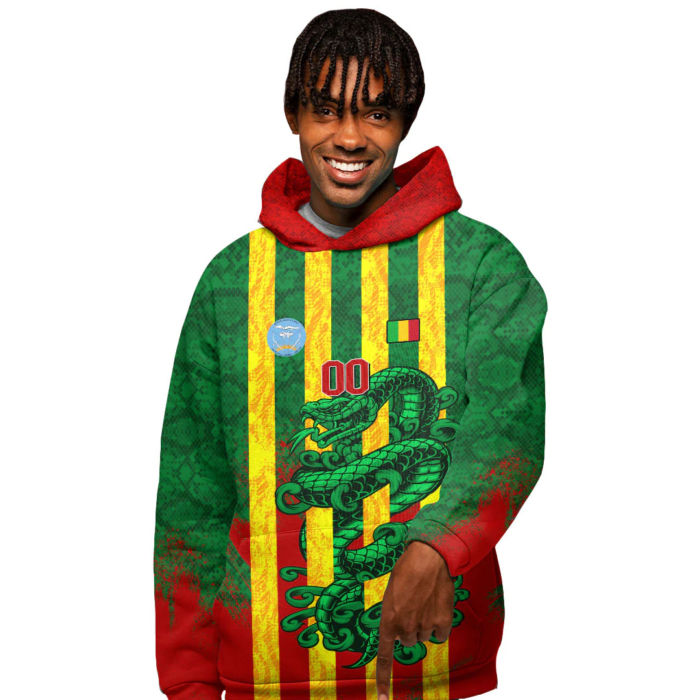 African Hoodie – (Custom) Africa Mali T-Shirt Snake Jersey Hoodie