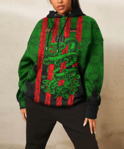 African Hoodie - (Custom) Africa Kenya Green Version T-Shirt Snake Jersey Hoodie