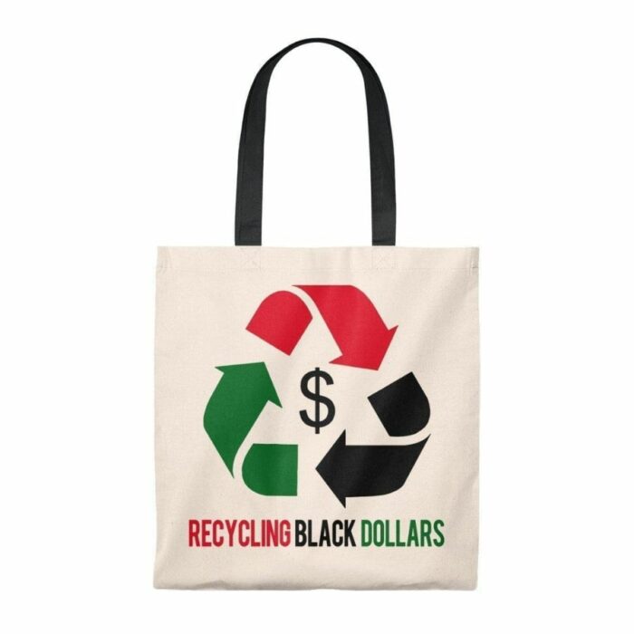 African American Tote Bag Recycling Black Dollars
