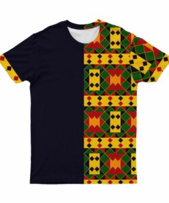 Africa T-shirt – Half Kente Tee