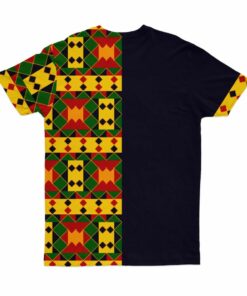 Africa T-shirt - Half Kente Tee