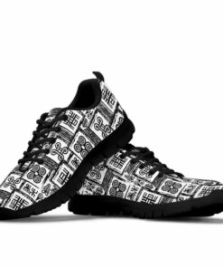Black White Adinkra Sneakers