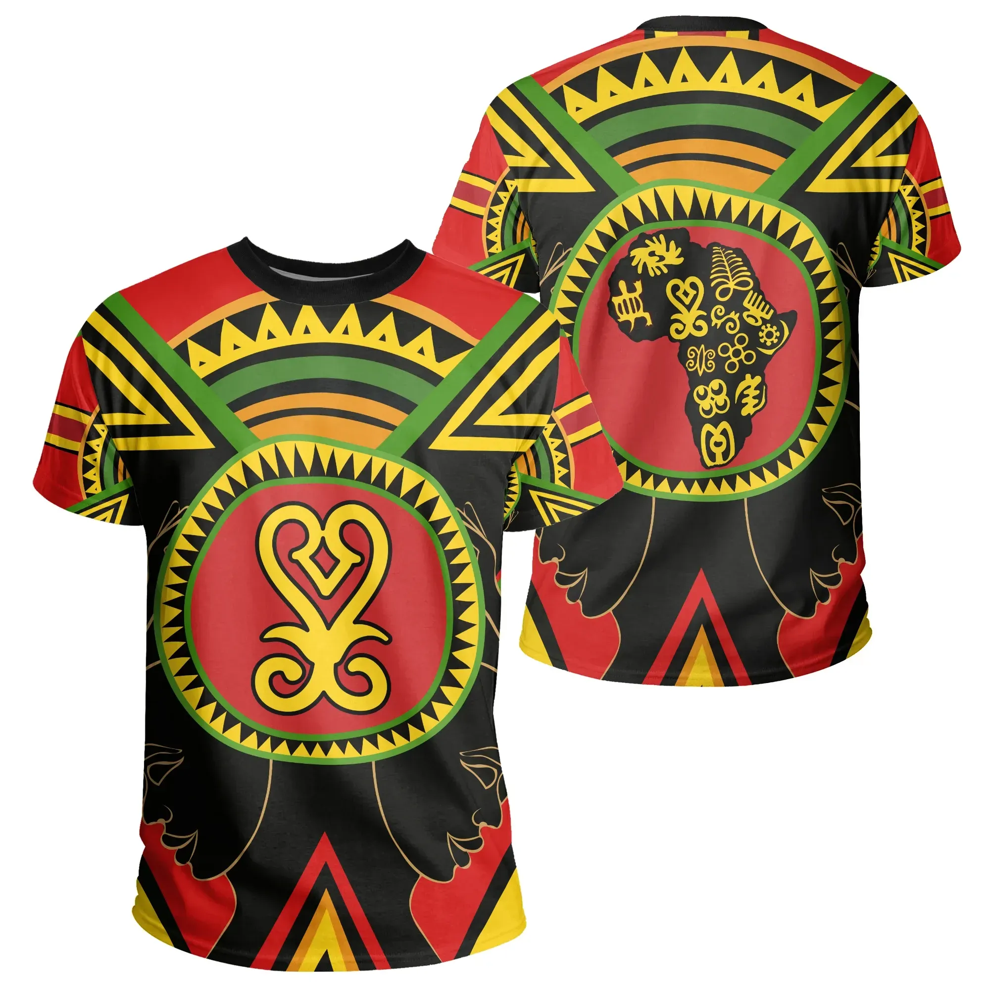 African T-shirt – Adinkra Sankofa Tee