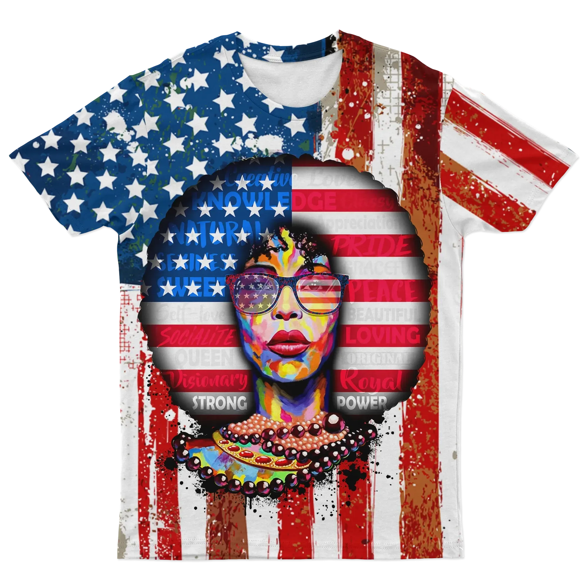 African T-shirt – African American Flag Jesse Jackson 7 Tee