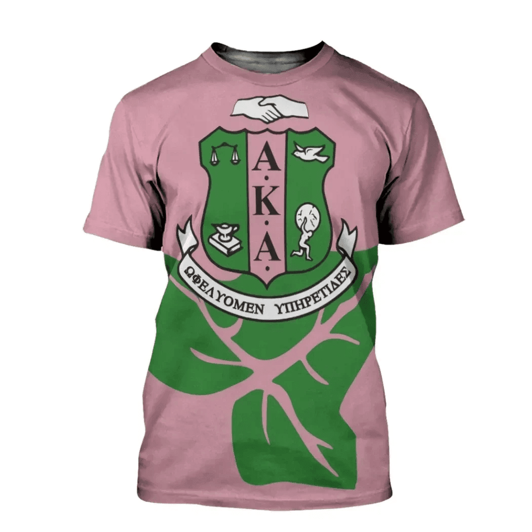 African T-shirt – AKA Sorority And Ivy League Pink Tee
