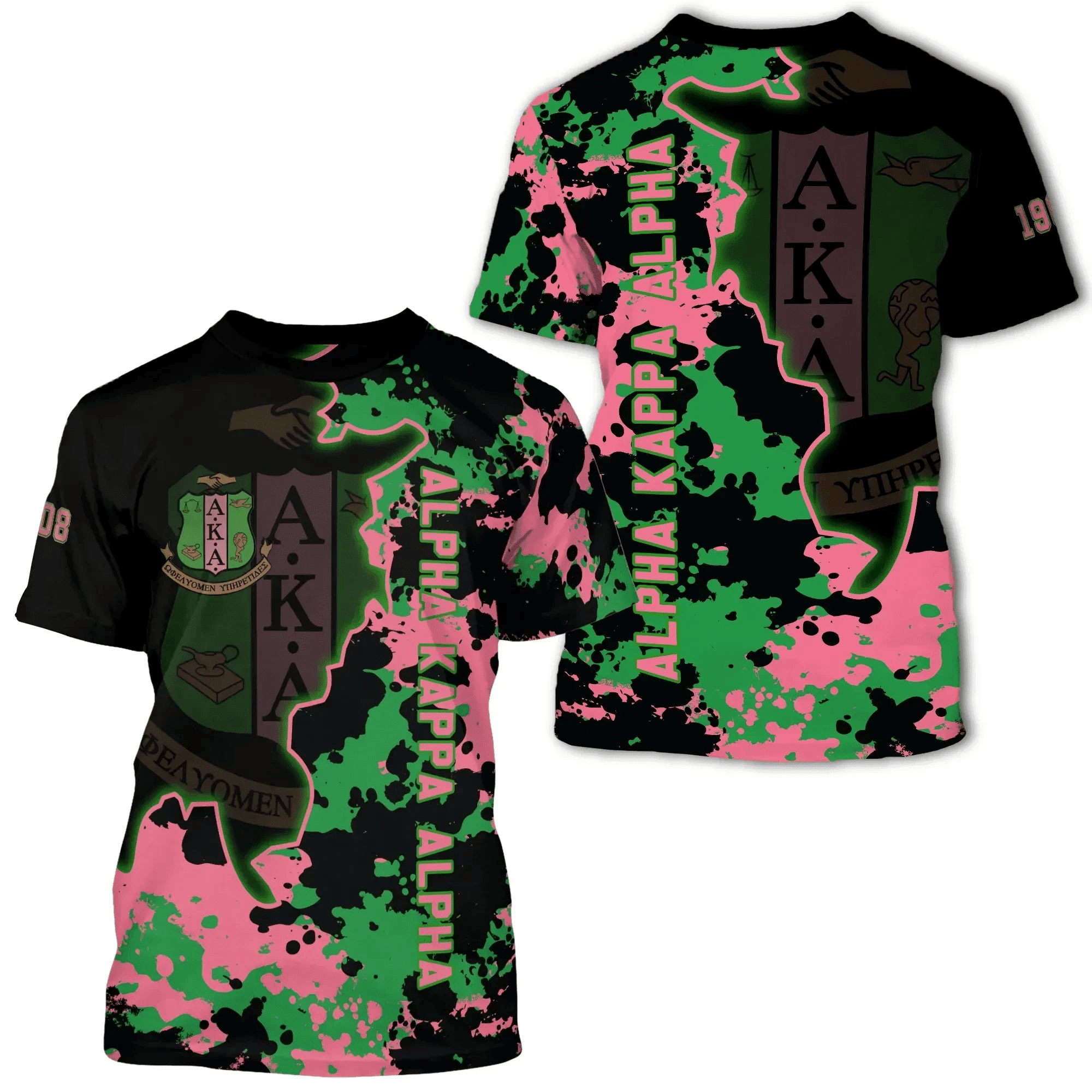 African T-shirt – AKA Sorority Camo Chad Style Tee