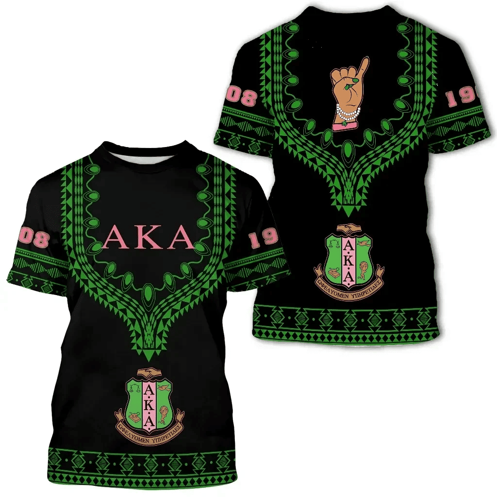 African T-shirt – AKA Sorority Dashiki Alva Style Tee