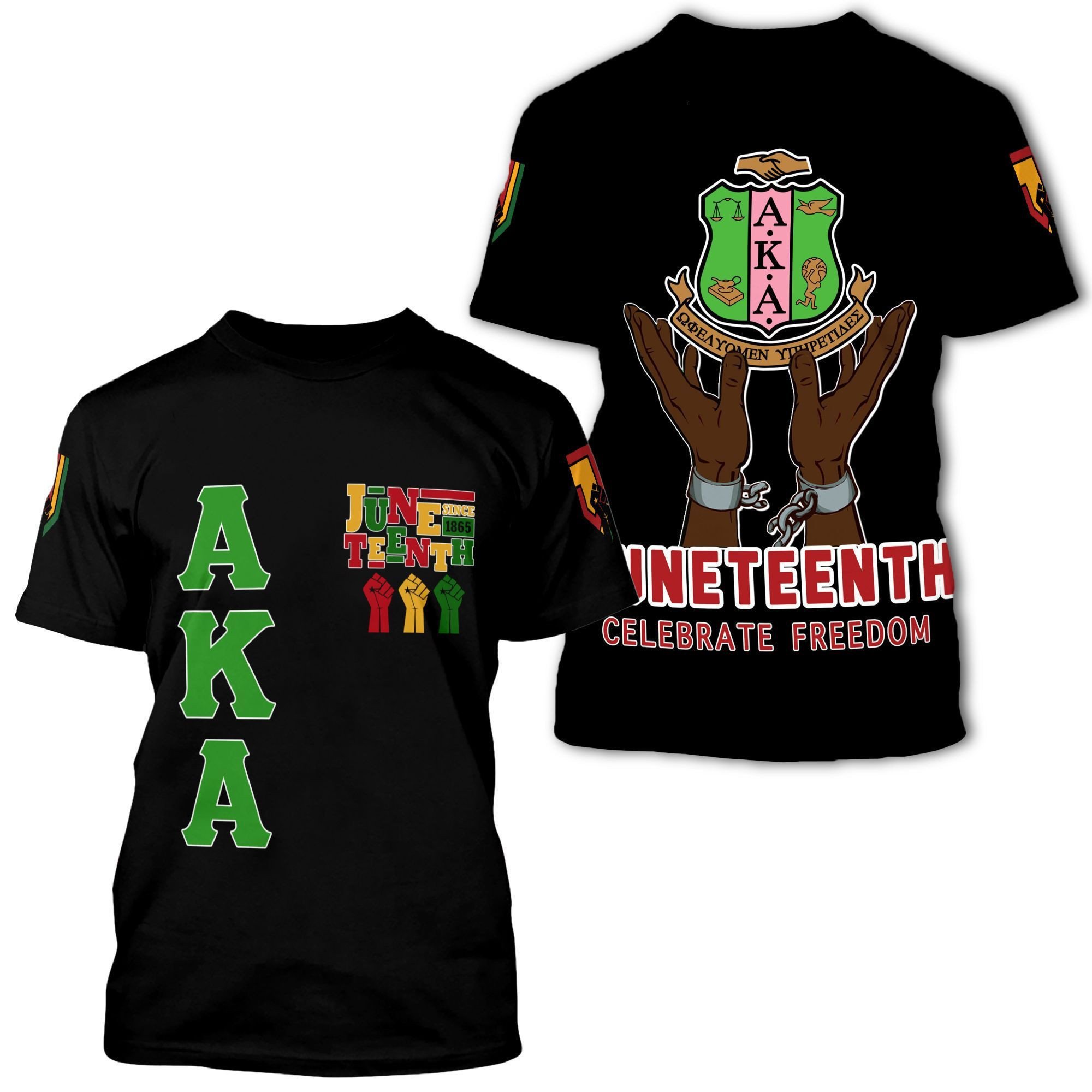 African T-shirt – AKA Sorority Juneteenth Freedom Tee
