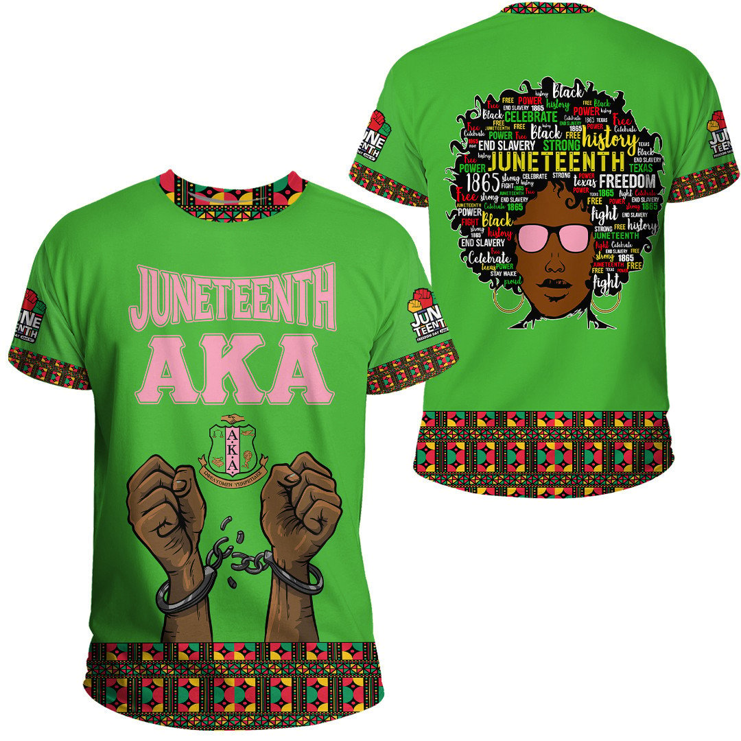 African T-shirt – Tau Beta Sigma Band Sorority Juneteenth Pattern Tee