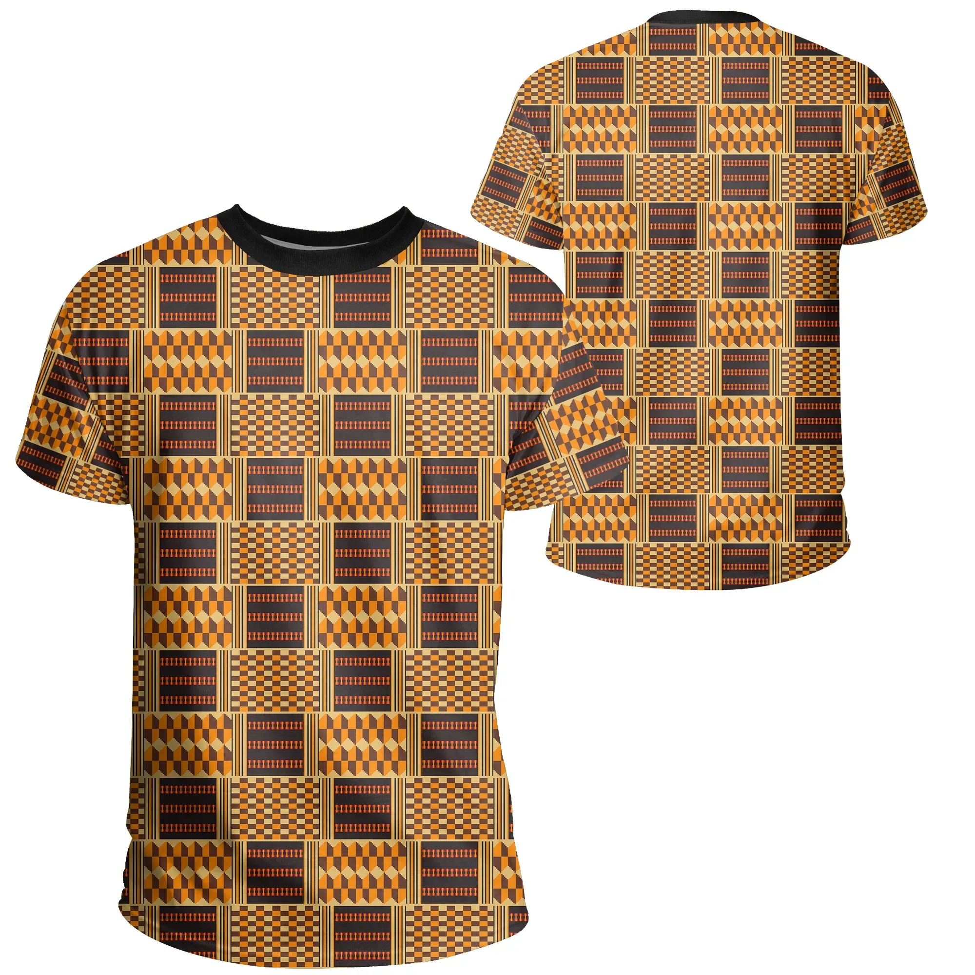 African T-shirt – Bonwire Style Kente Tee