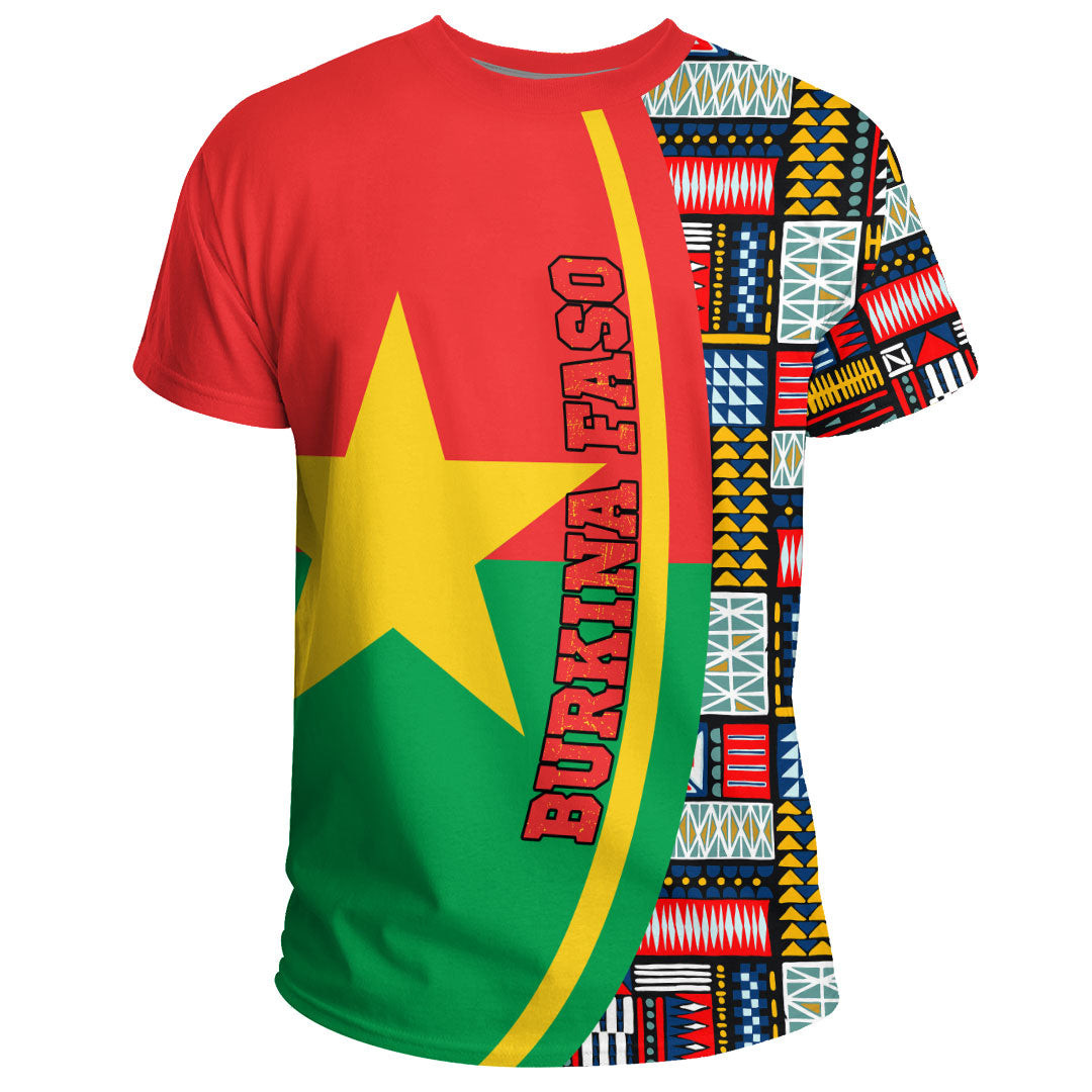 African T-shirt – Clothing Algeria Flag and Kente Pattern Special Tee