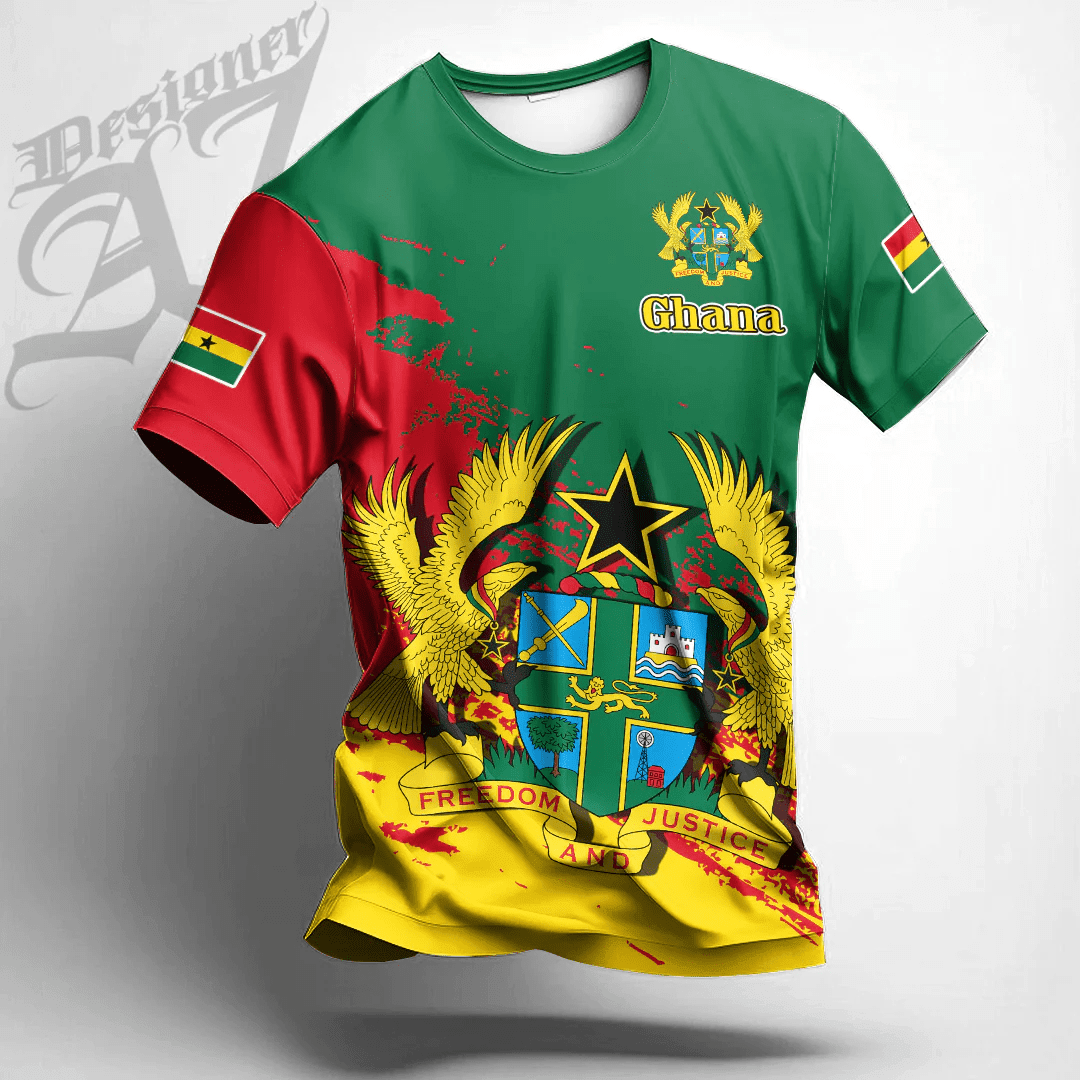 African T-shirt – Clothing Ghana Green Version Special Tee