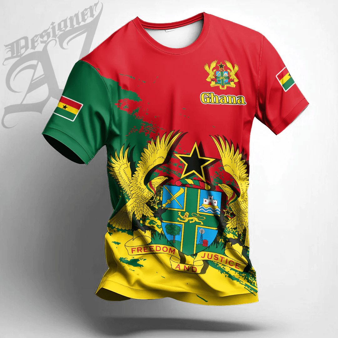African T-shirt – Clothing Ghana Red Version Special Tee