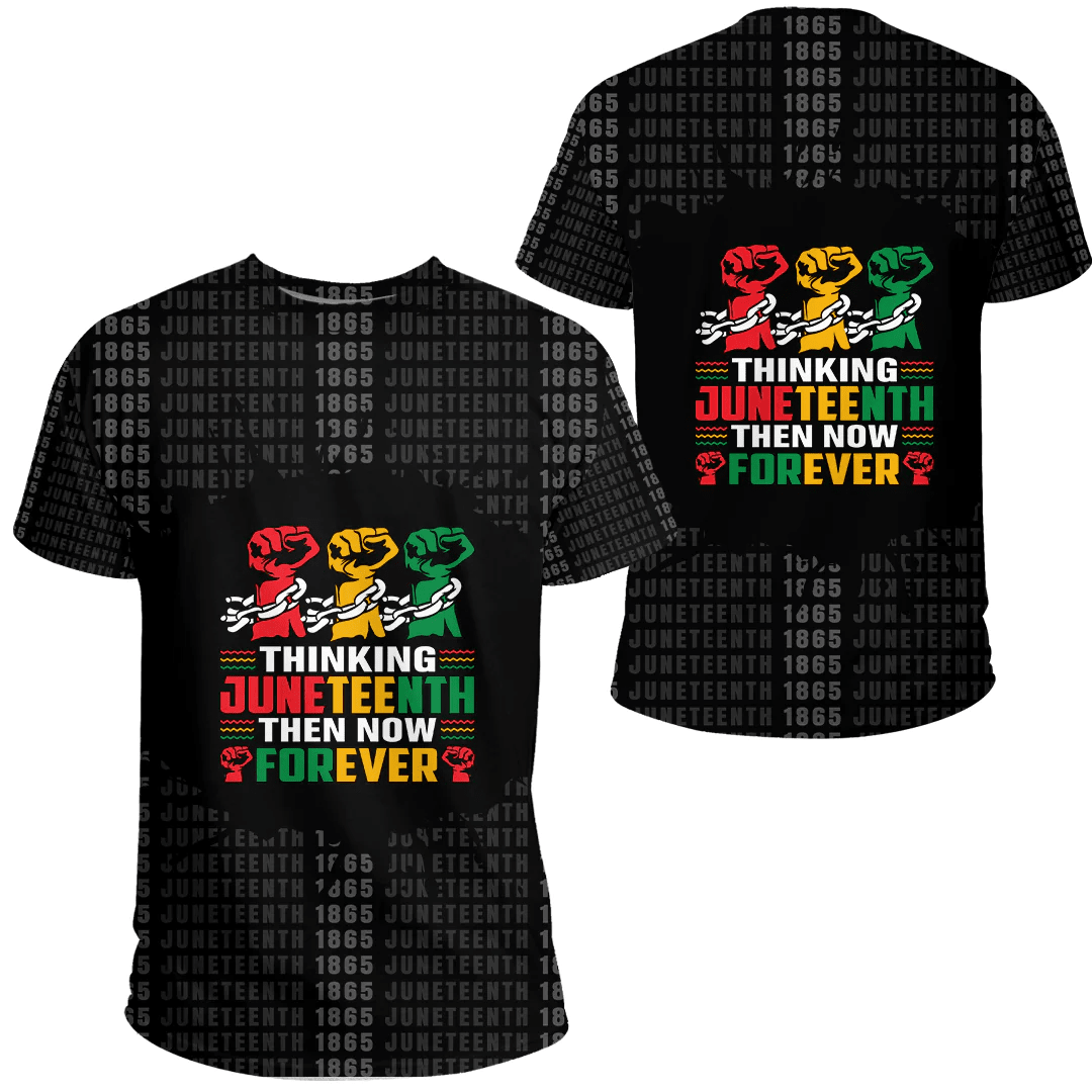 African T-shirt – Clothing Juneteenth Then Now Forever Tee