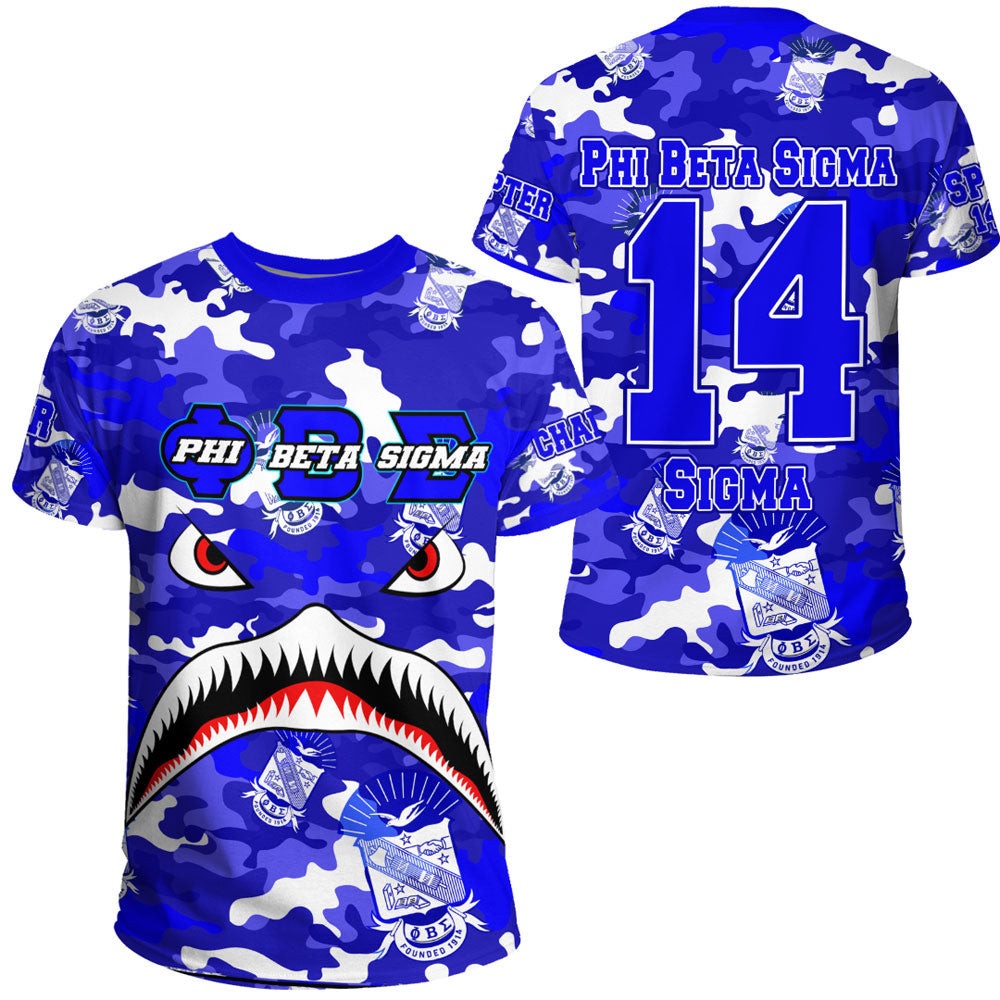 African T-shirt – Clothing Chi Eta Phi Full Camo Shark Tee