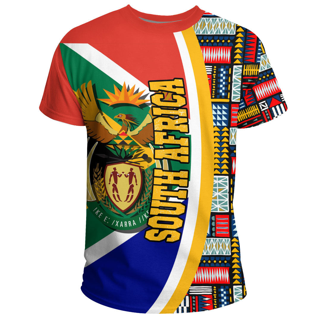 African T-shirt – Clothing Sahrawi Arab Flag and Kente Pattern Special Tee