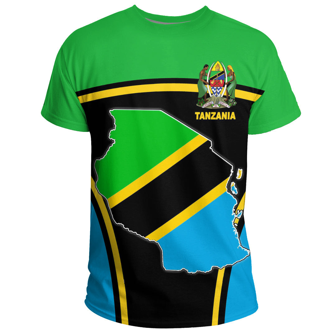 African T-shirt – Clothing Ethiopia Flag and Map New Tee