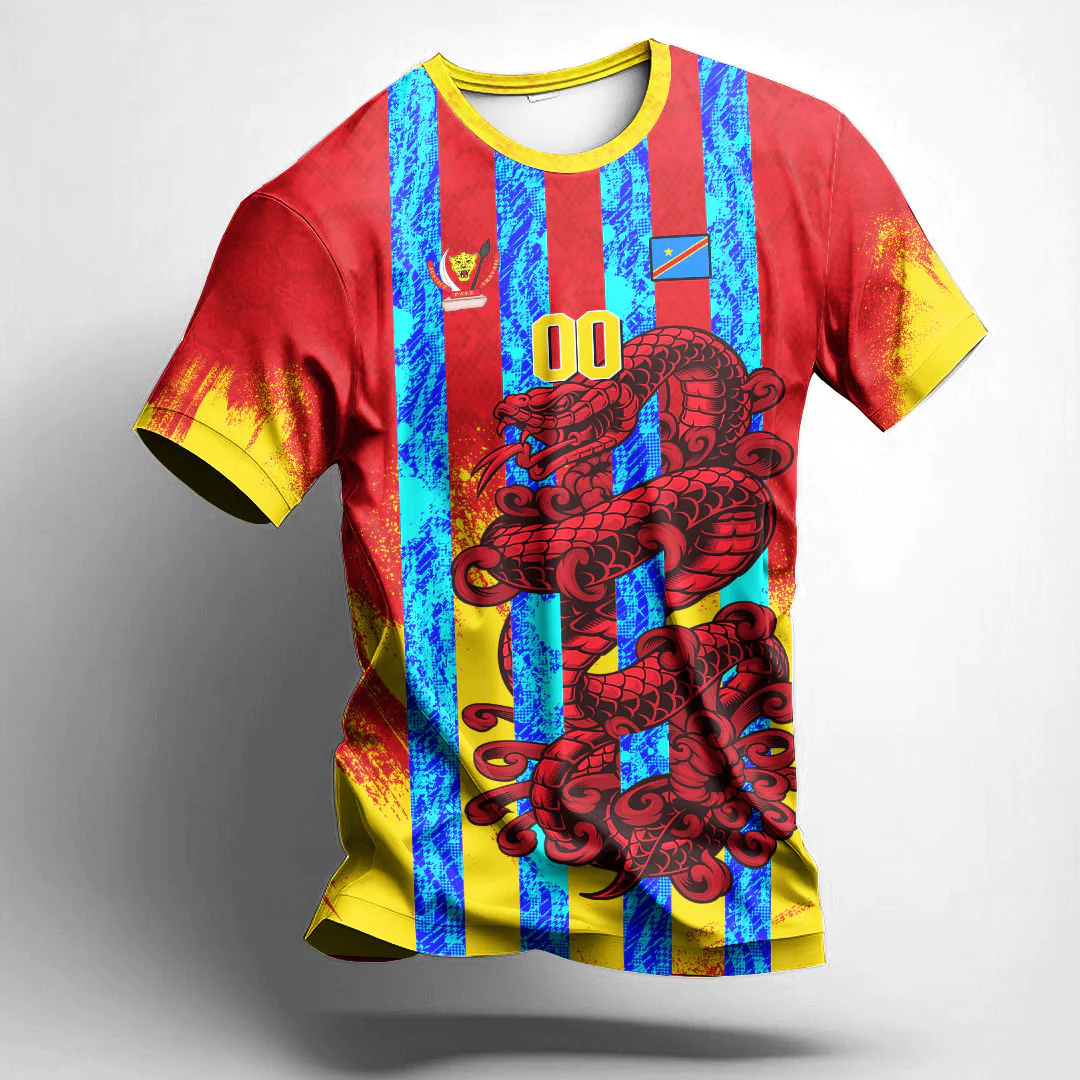 African T-shirt – (Custom) Africa Clothing Morocco Snake Jersey Tee
