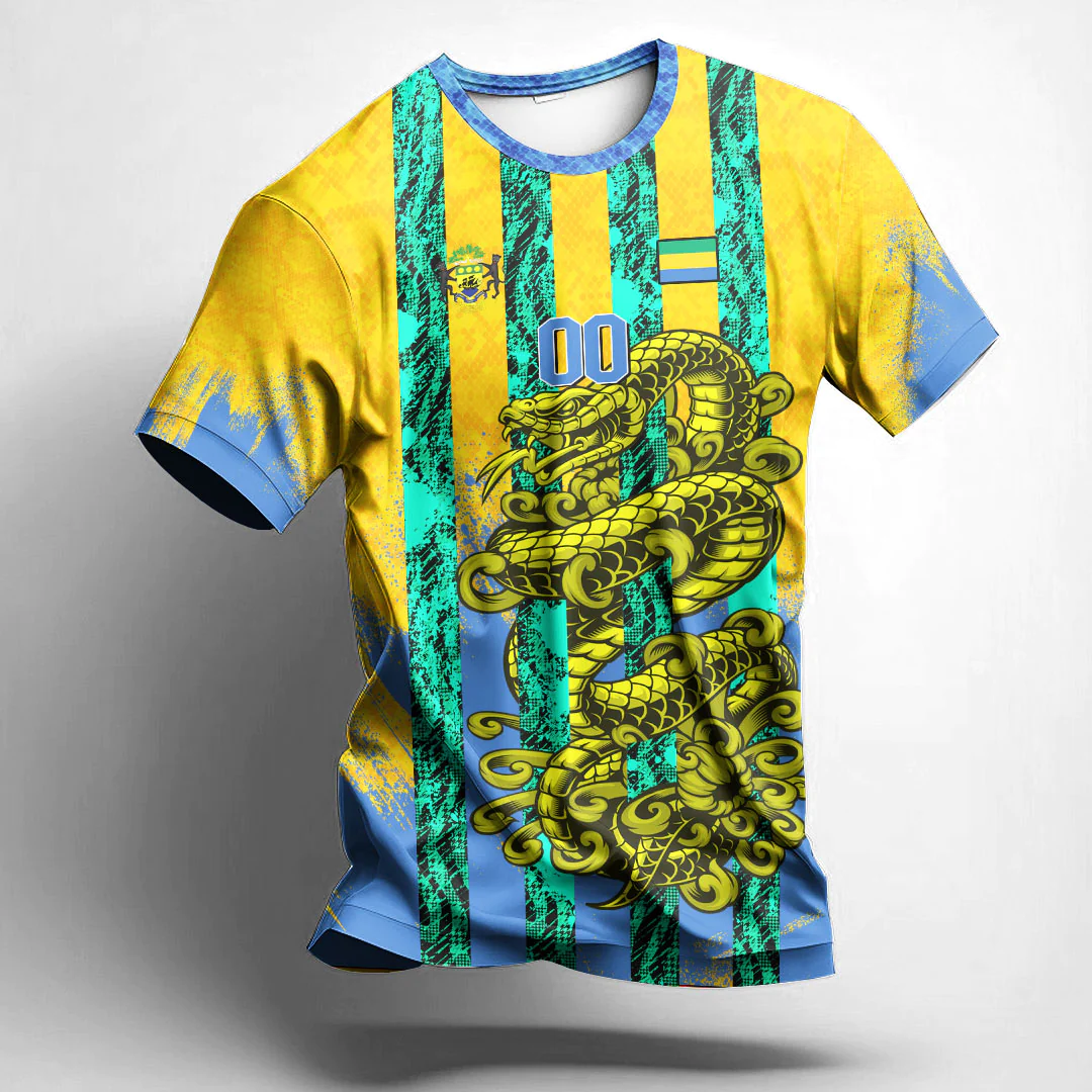 African T-shirt – (Custom) Africa Clothing Ivory Coast Snake Jersey Tee