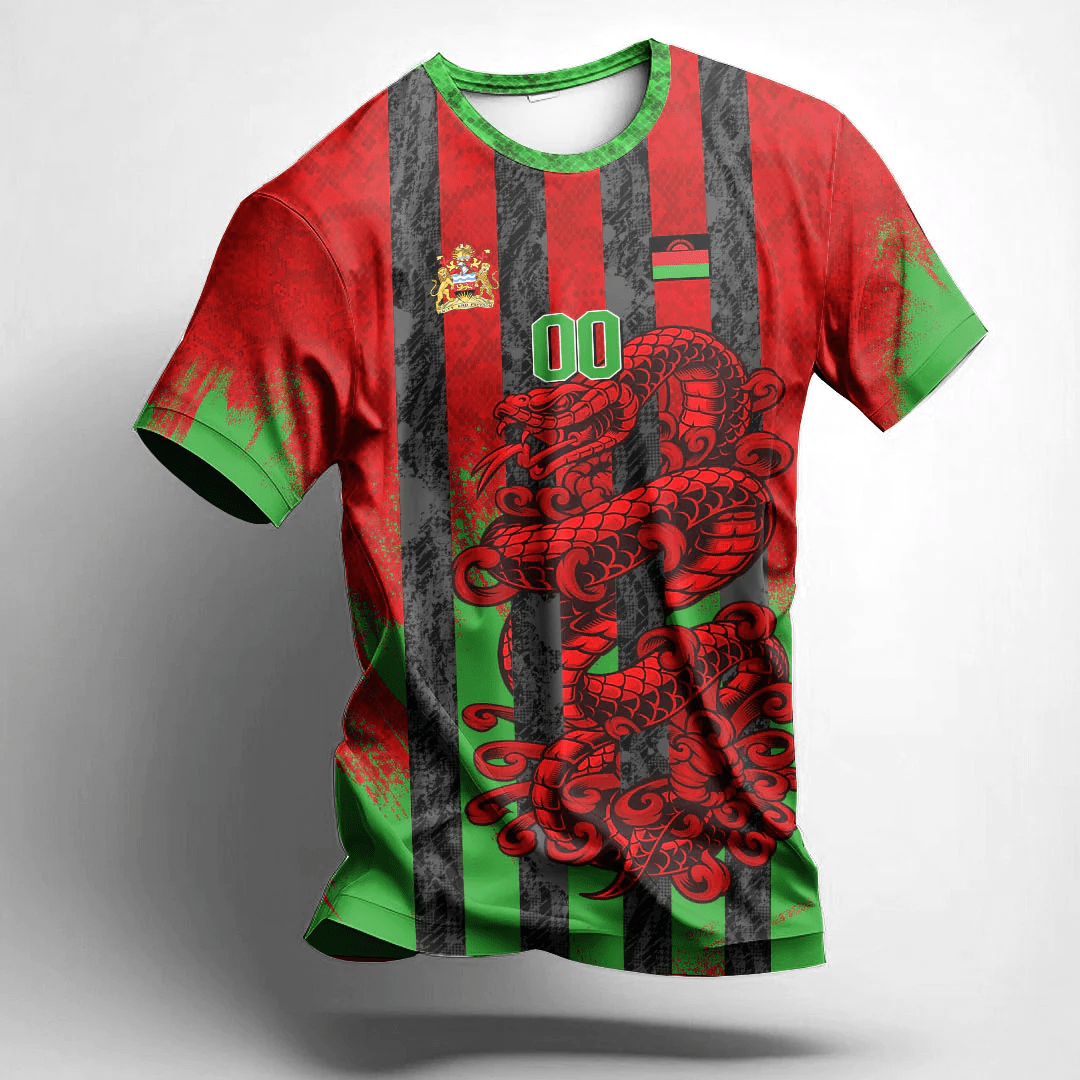African T-shirt – (Custom) Africa Clothing Malawi Snake Jersey Tee