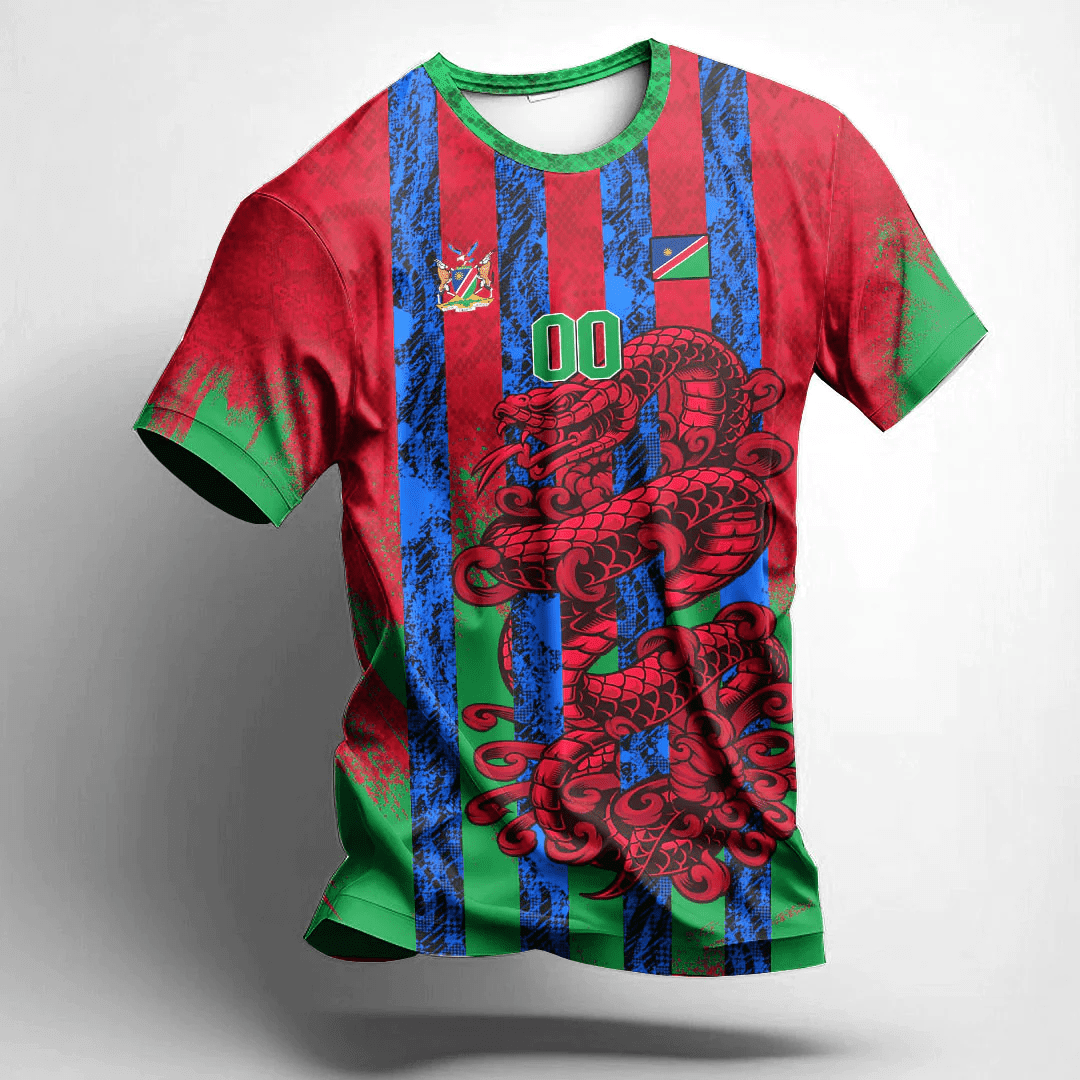 African T-shirt – (Custom) Africa Clothing Nairobi the Capital City Region of Kenya Snake Jersey Tee