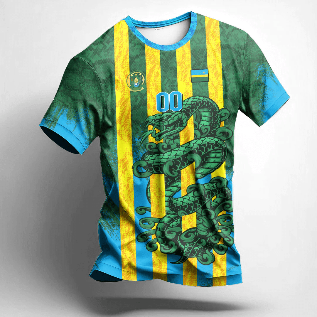 African T-shirt – (Custom) Africa Clothing Mali Snake Jersey Tee