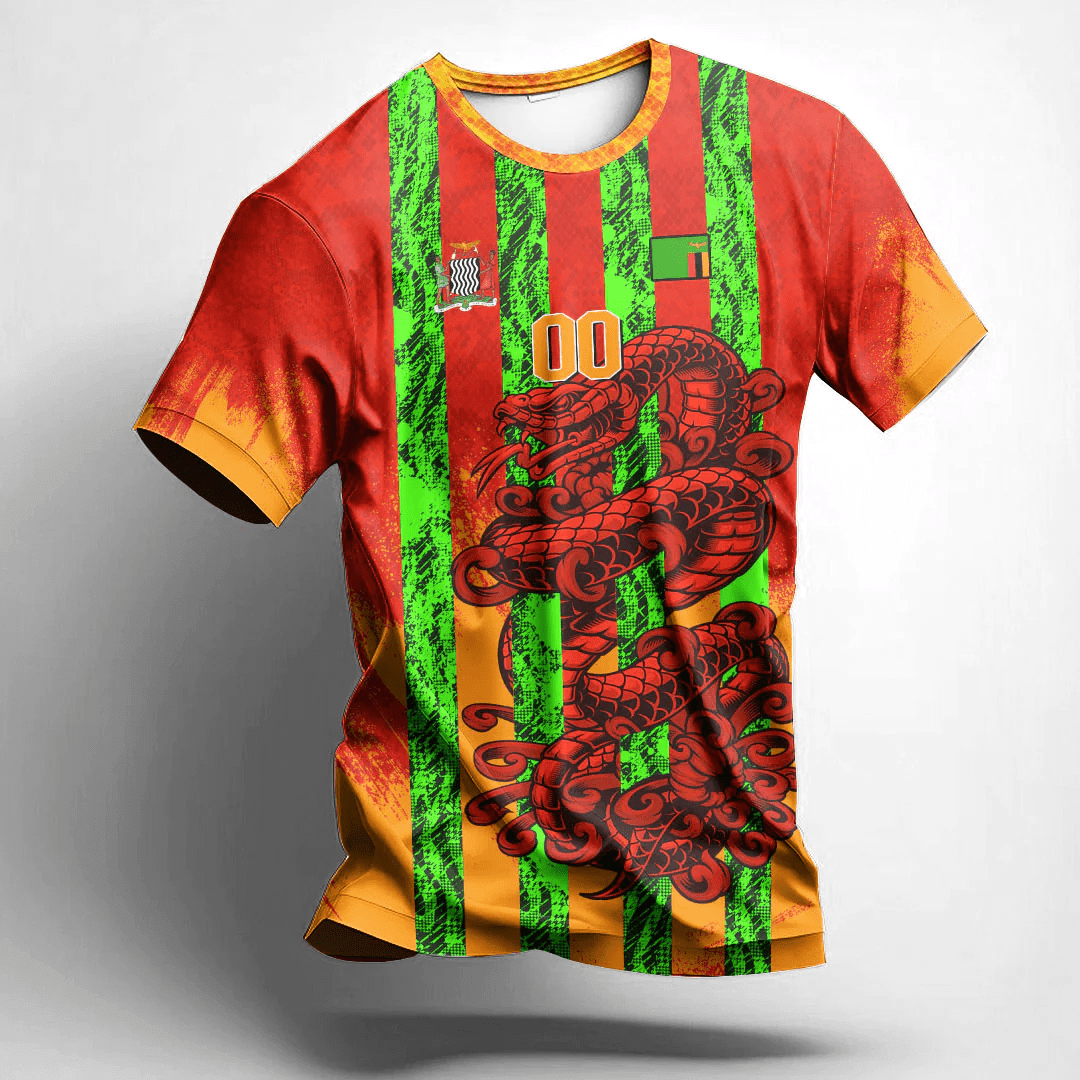 African T-shirt – (Custom) Africa Clothing Afar Ethiopia National Regional State Snake Jersey Tee