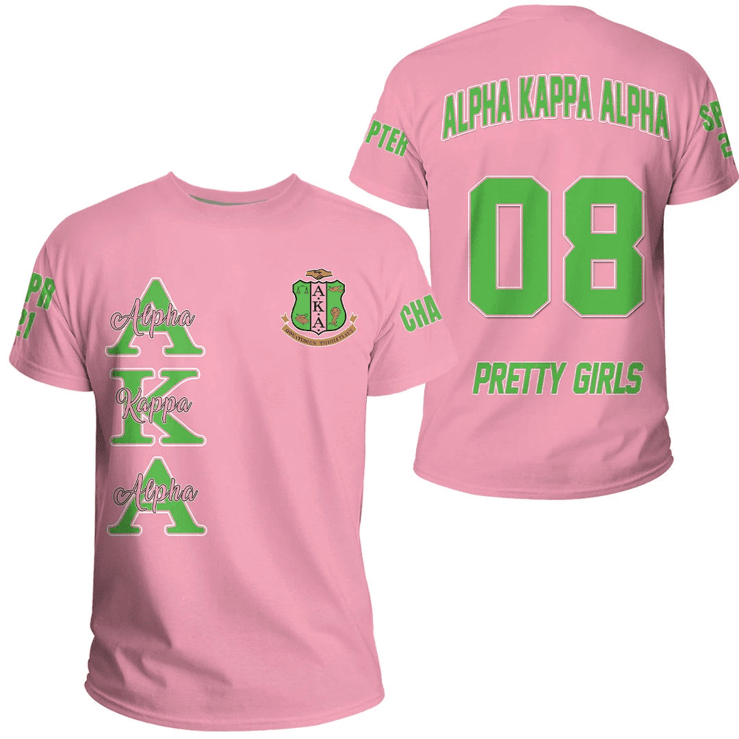 African T-shirt – (Custom) AKA Sorority (Pink) Tee