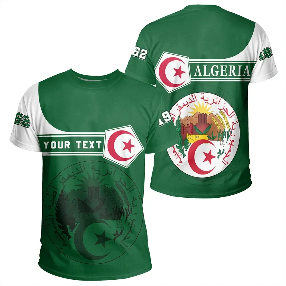 African T-shirt – (Custom) Algeria Pentagon Style Tee