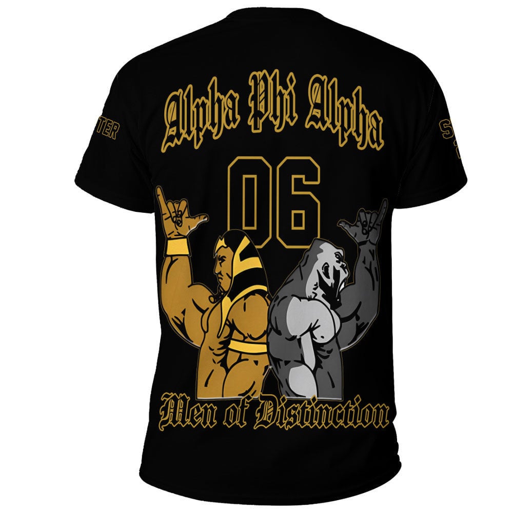 African T-shirt – (Custom) Alpha Phi Alpha Hand Sign Fraternity...