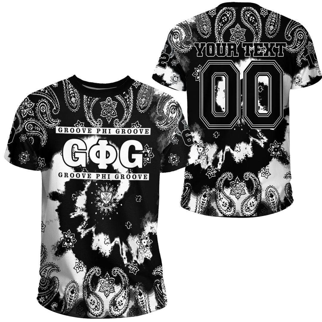 African T-shirt – (Custom) Clothing Groove Phi Groove Paisley Bandana...