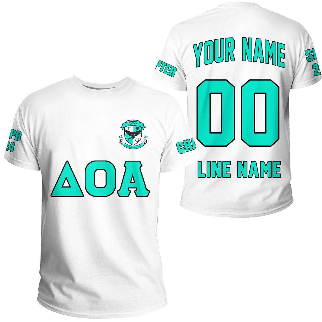 African T-shirt – (Custom) Beta Phi Pi Fraternity (White) Letters Tee
