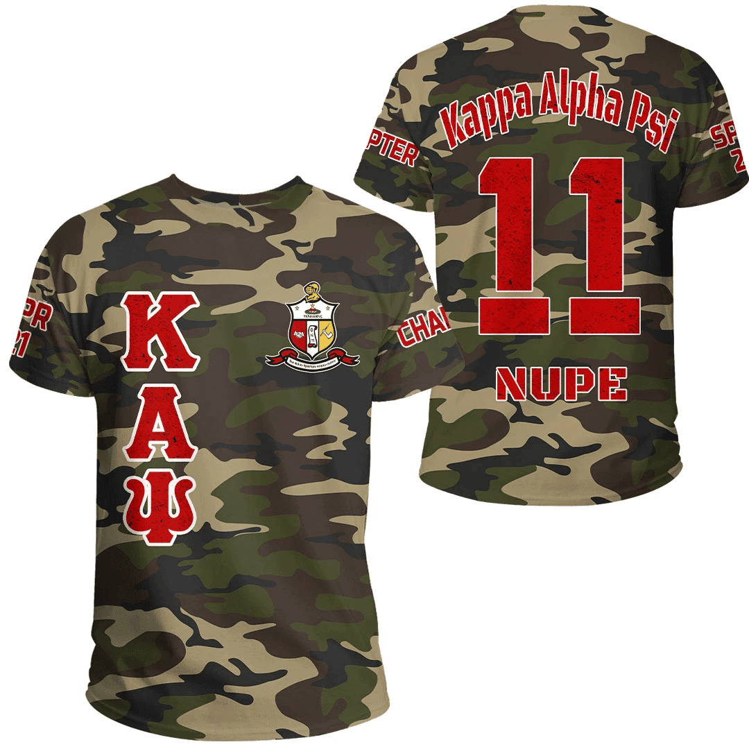 African T-shirt – (Custom) Kap Nupe Camouflage Tee
