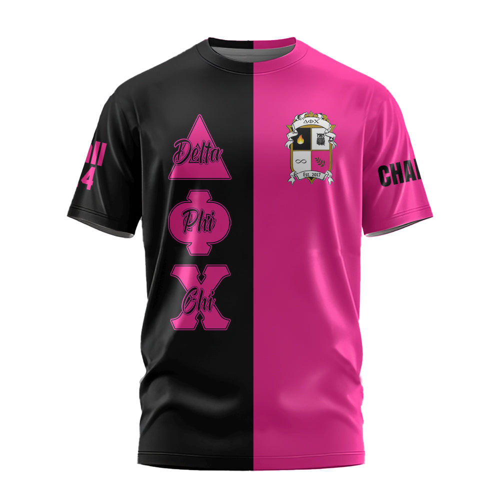 African T-shirt – Delta Phi Chi Military Sorority Half Style...
