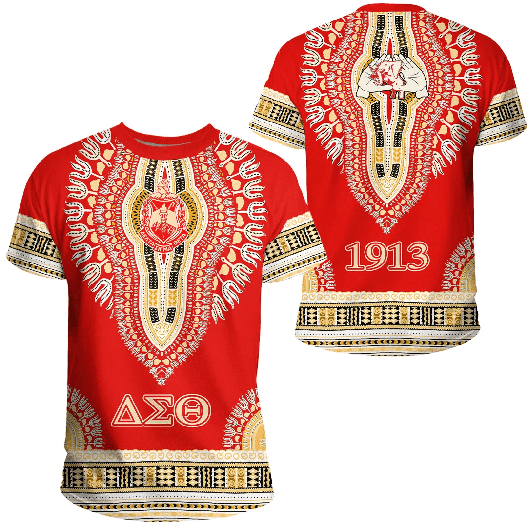 African T-shirt – (Custom) Delta Sigma Theta (Red) Tee