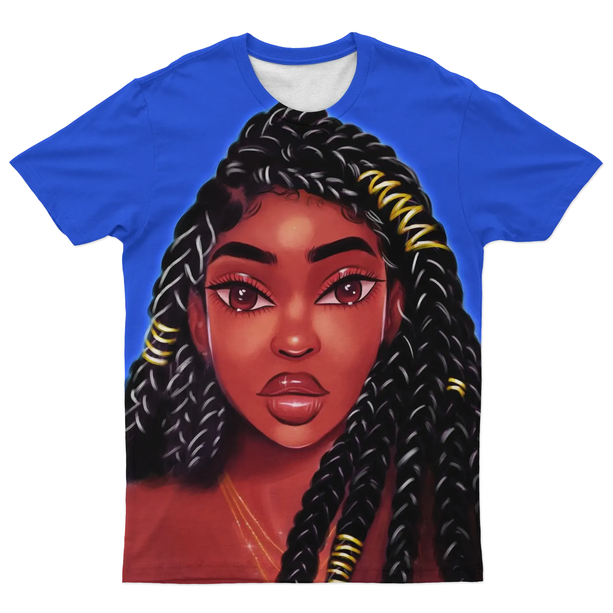 African T-shirt – Dreadlock Black Queen Tee