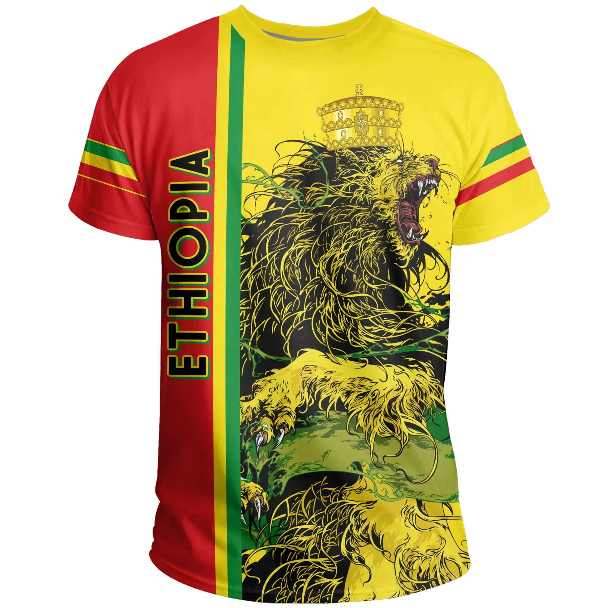 African T-shirt – Kente Fabric Kwanzaa Gash Style Tee