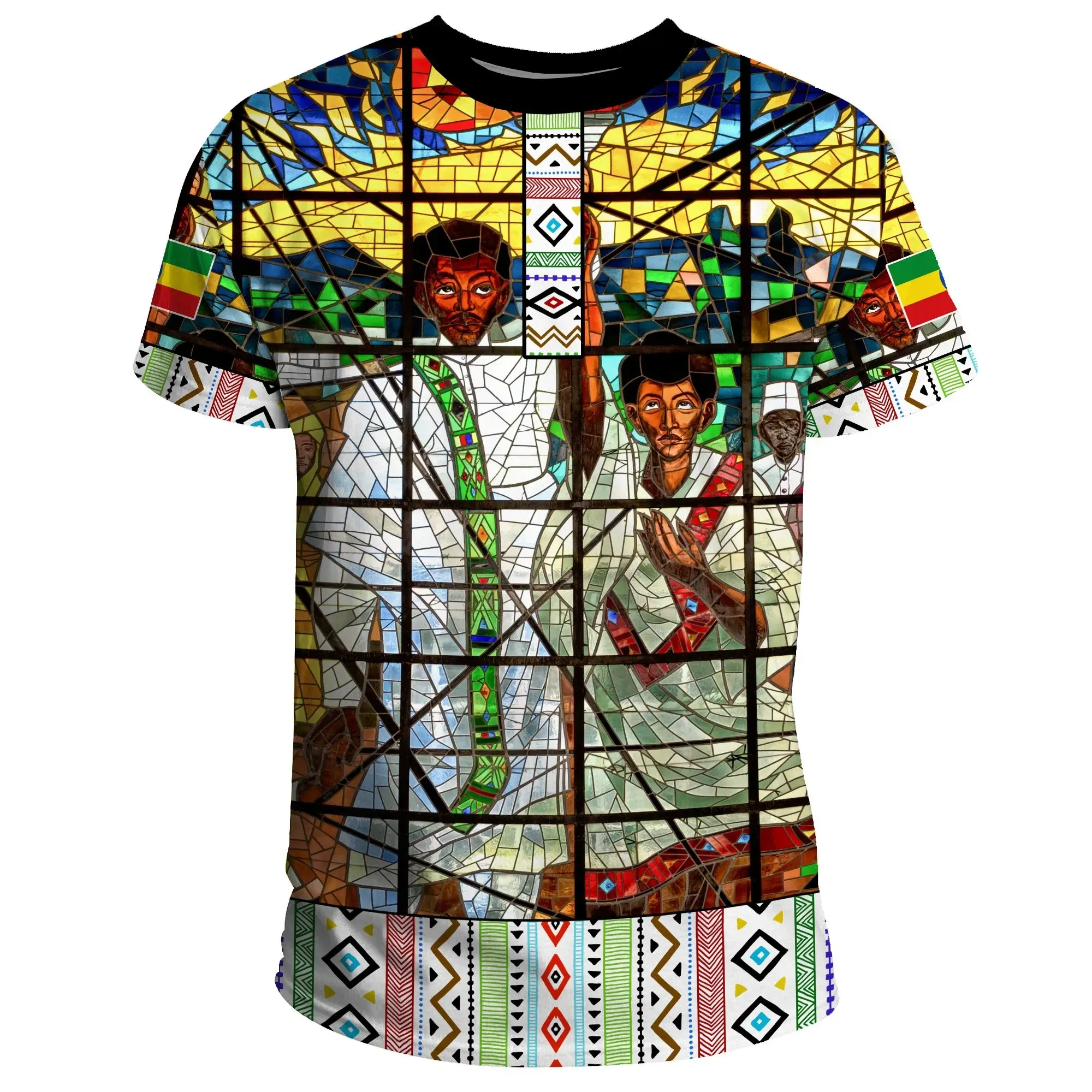 African T-shirt – Ethiopian Orthodox Flag Tee
