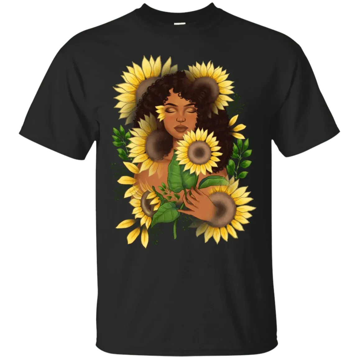 African T-shirt – Girl Sunflower Tee
