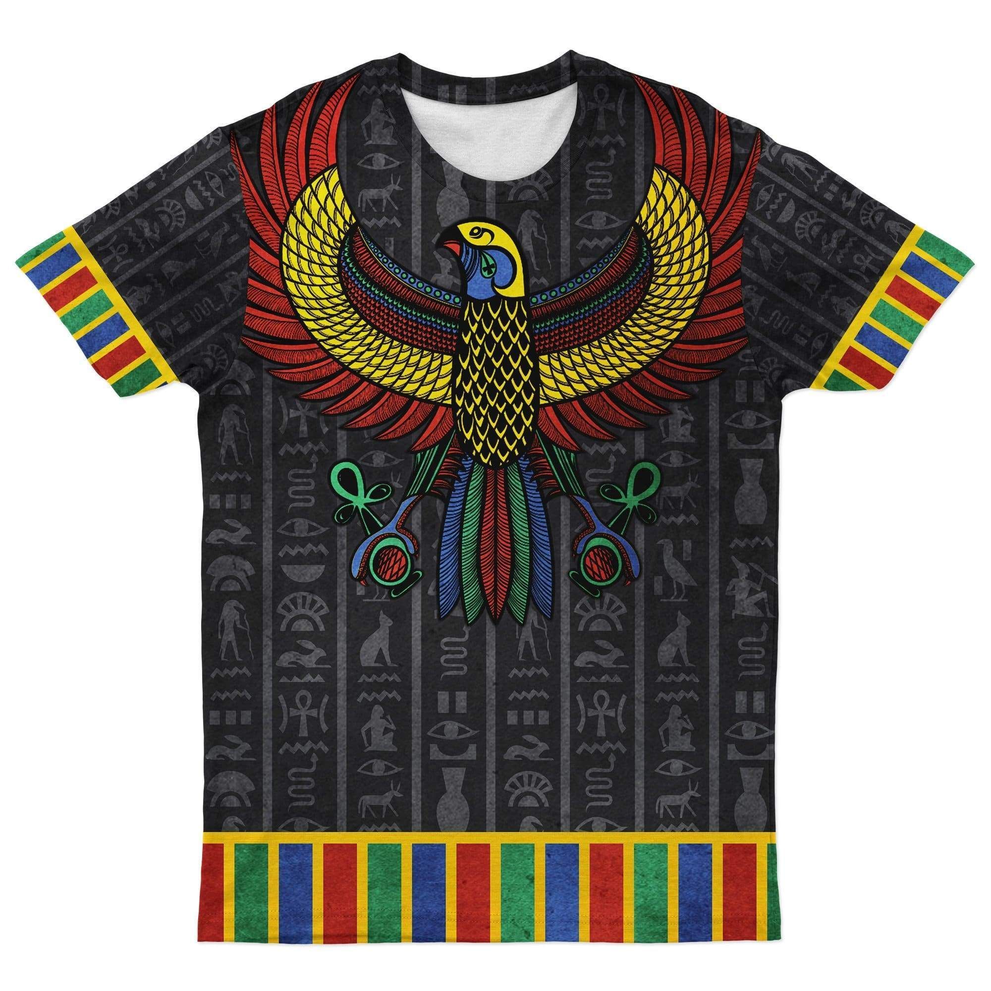 African T-shirt – God Horus Black Tee