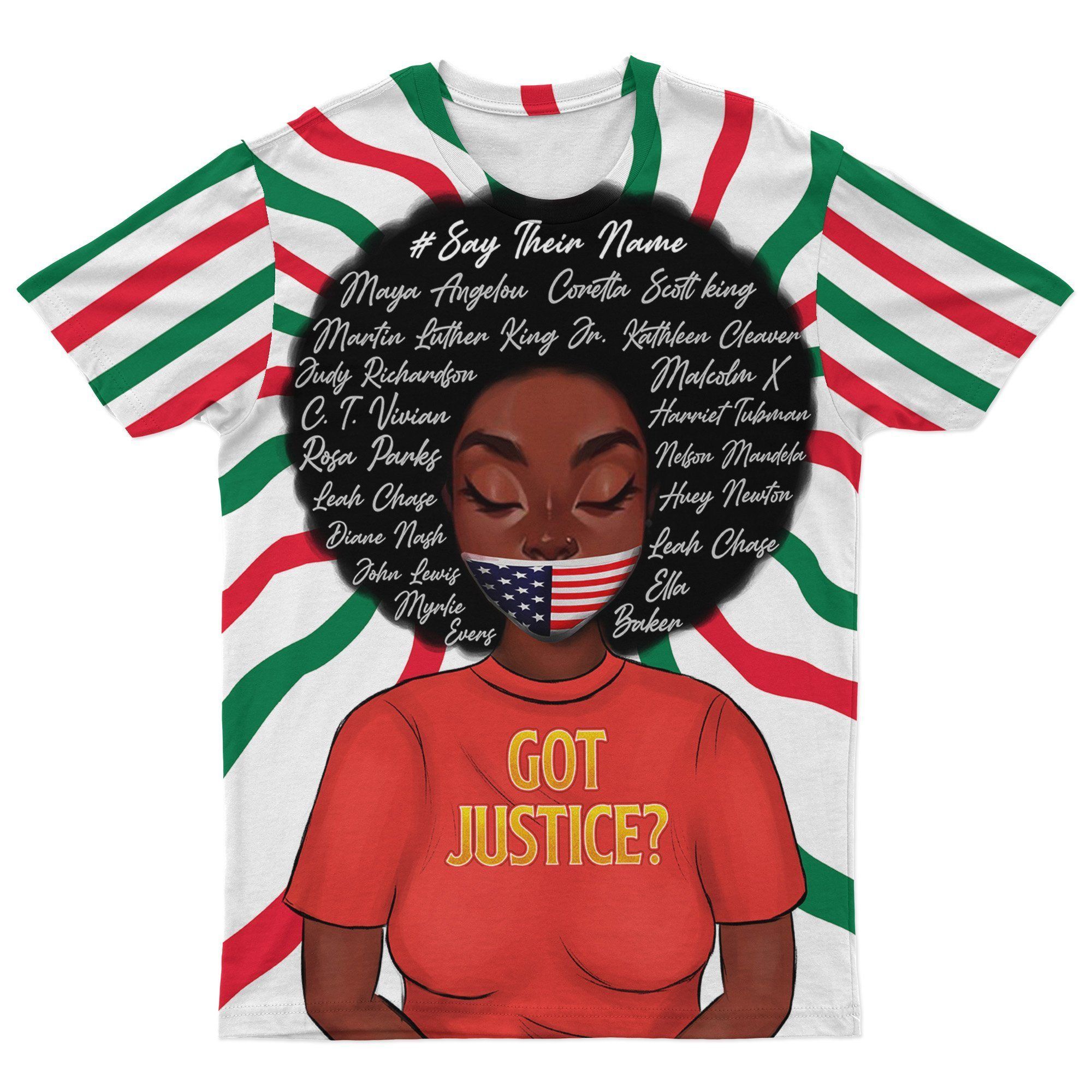 African T-shirt – Got Justice Black Girl Tee