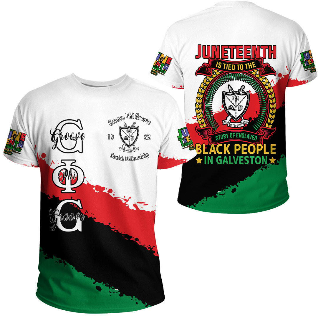 African T-shirt – Groove Phi Groove Social Fellowship Juneteenth Tee