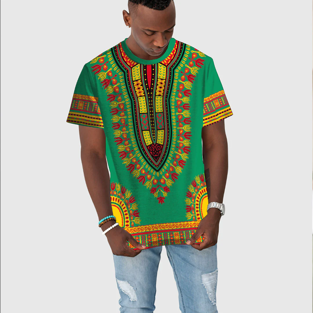 African T-shirt – Zambia Traditional Dashiki Tee