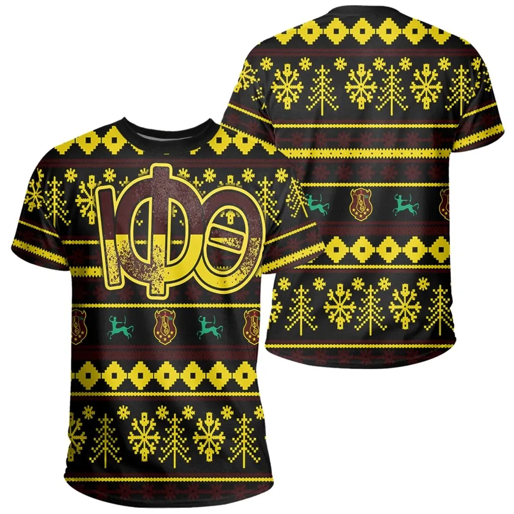 African T-shirt – Iota Phi Theta Christmas Splatters Tee