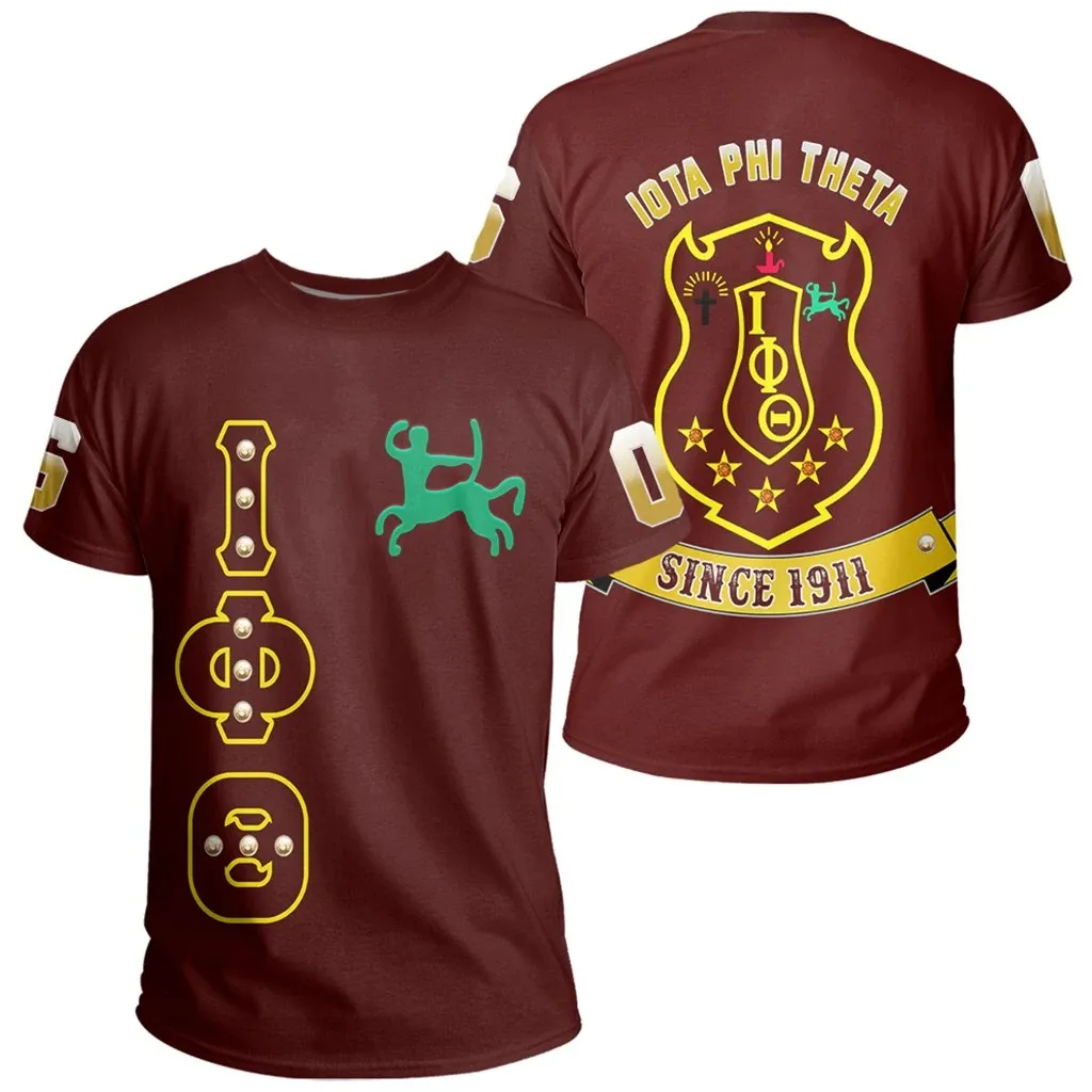 African T-shirt – Iota Phi Theta Crystal Brown Tee