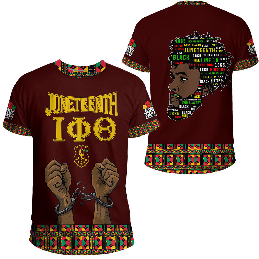 African T-shirt – Iota Phi Theta Fraternity Juneteenth Pattern Tee