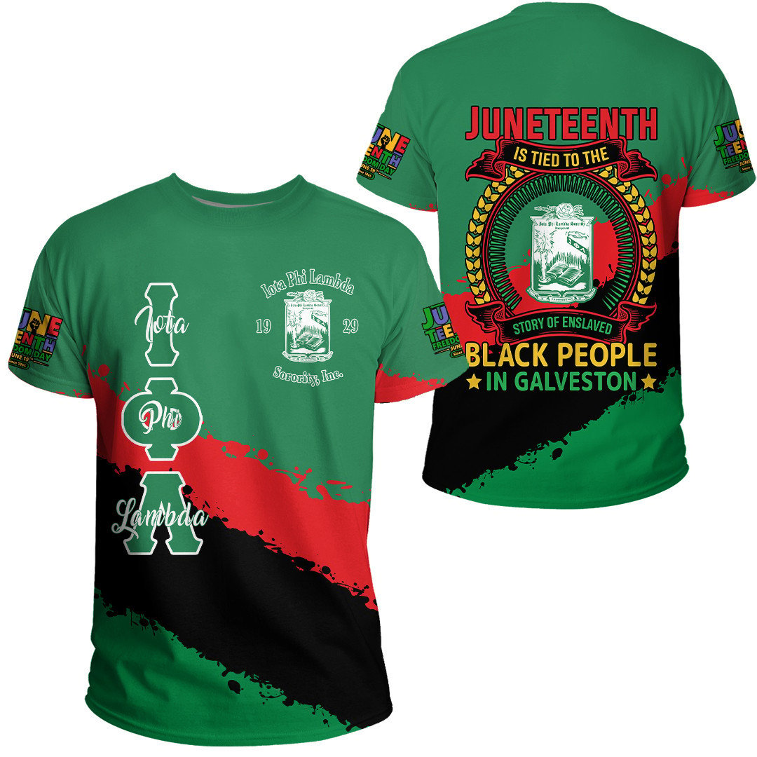 African T-shirt – Swing Phi Swing Social Fellowship Sorority Juneteenth Tee
