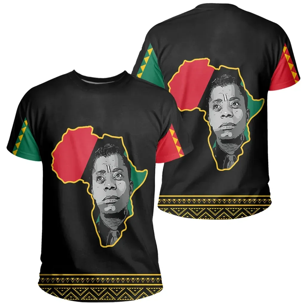 African T-shirt – James Baldwin Black History Month Men Tee