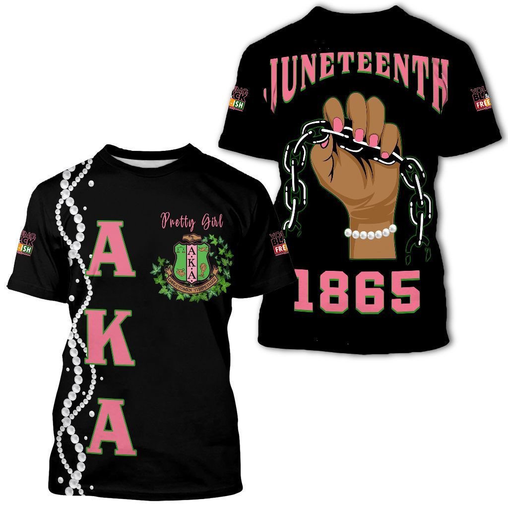 African T-shirt – Juneteenth AKA Sorority Pertty Girl Tee